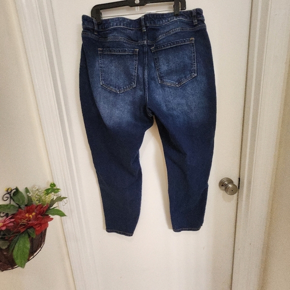 Lane bryant straightleg ankle jeans plus size 16p manufactured distres… - Picture 6 of 12